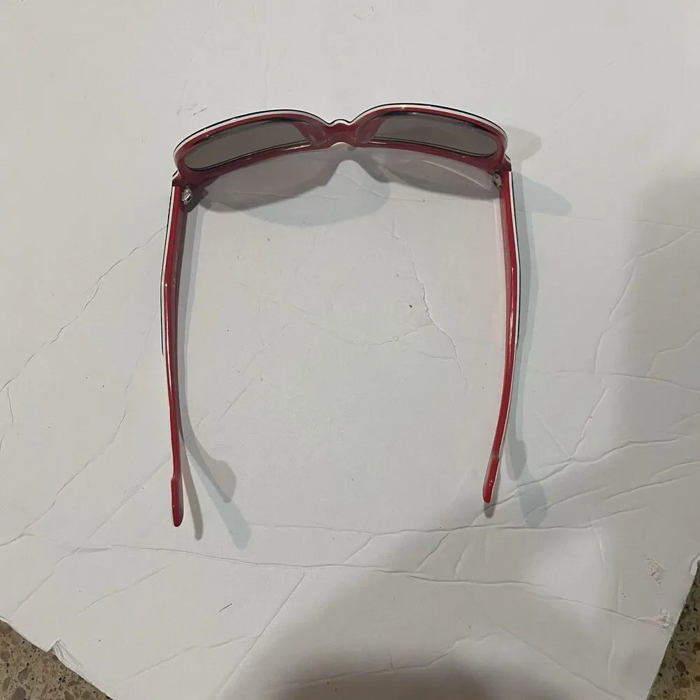 Diesel DL0112 Col. 92C 56.16.140 Red White Blue Mirrored Square Sunglasses